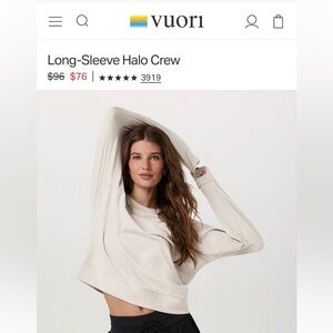 Vuori Halo Long Sleeve Crew size XL